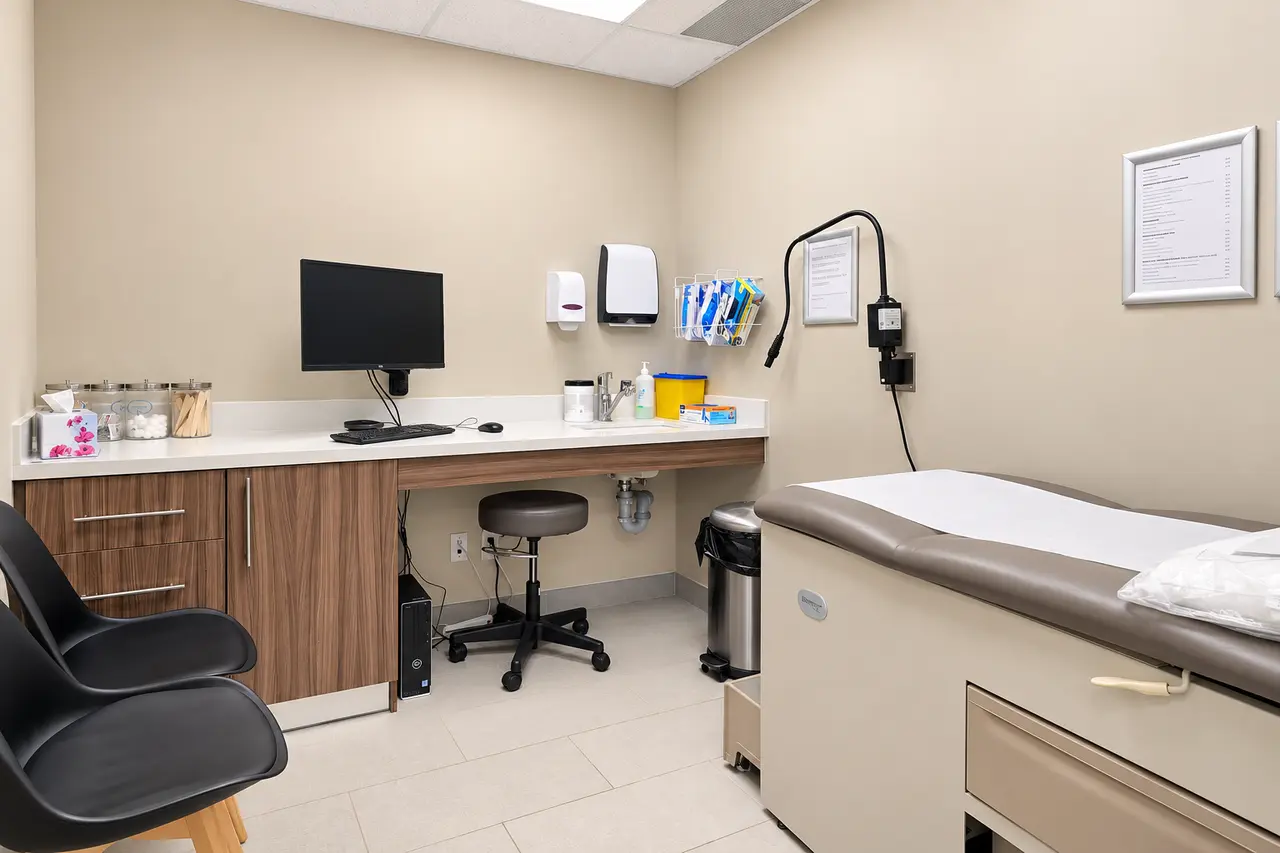 TrueCare Medical Centre family medicine examination room in Milton